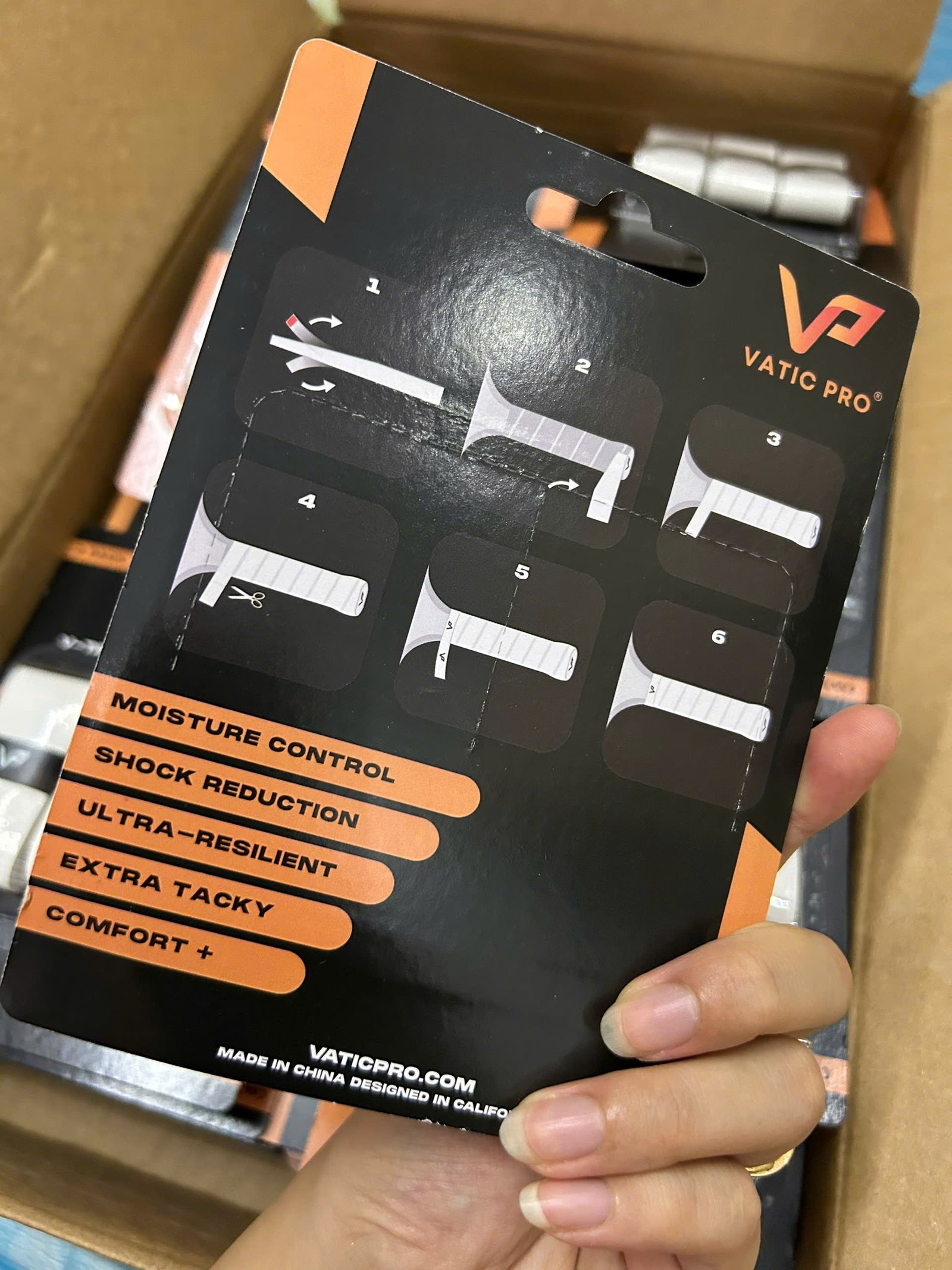 Cuốn cán vợt Pickleball Vatic Pro V-Tack Overgrips